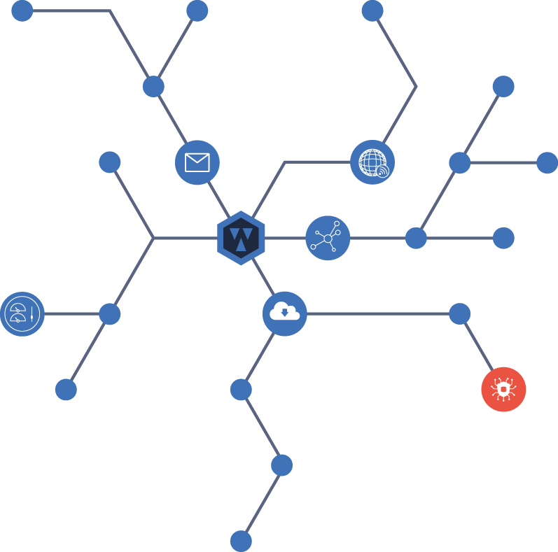Illustraion réseau étendu